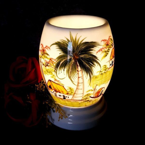 Đèn Bát Tràng trụ