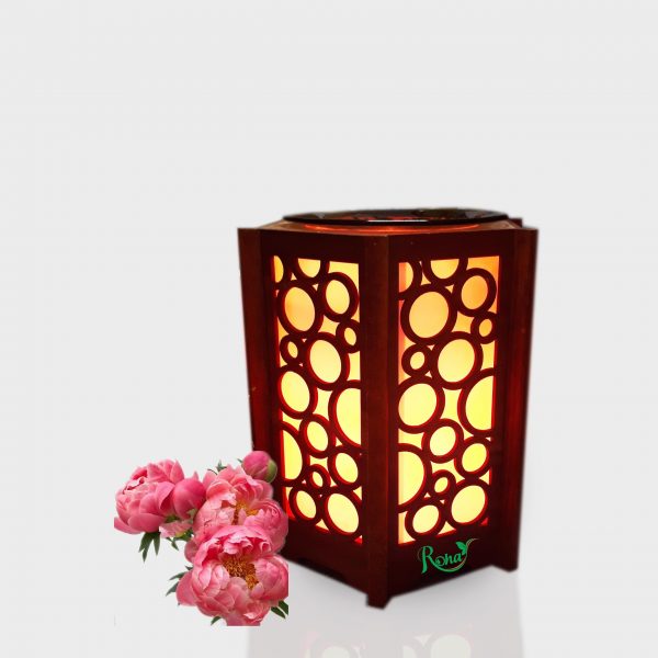 Đèn gỗ hình tròn