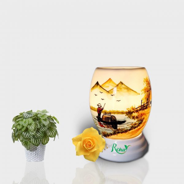 Đèn Bát Tràng trụ - Làng quê