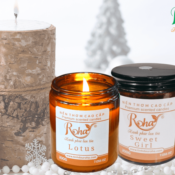 Nến Thơm Hương Sen Trắng